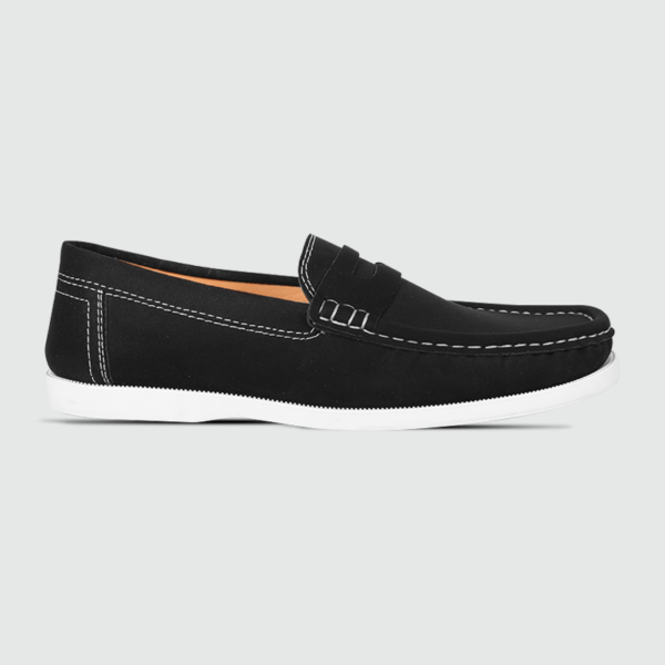 Monfia Black Loafer For Men-MF08