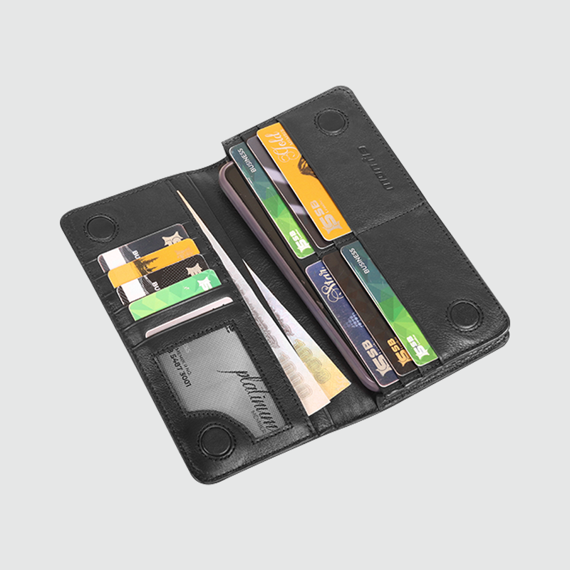 Monfia Leather Long Wallet-MFW02