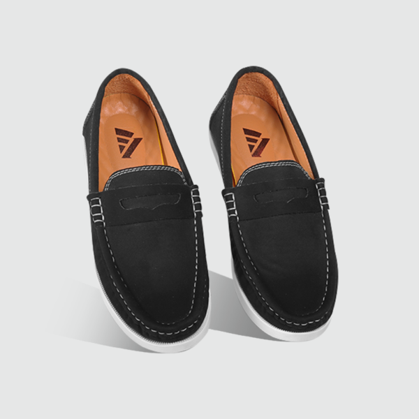 Monfia Black Loafer For Men-MF08