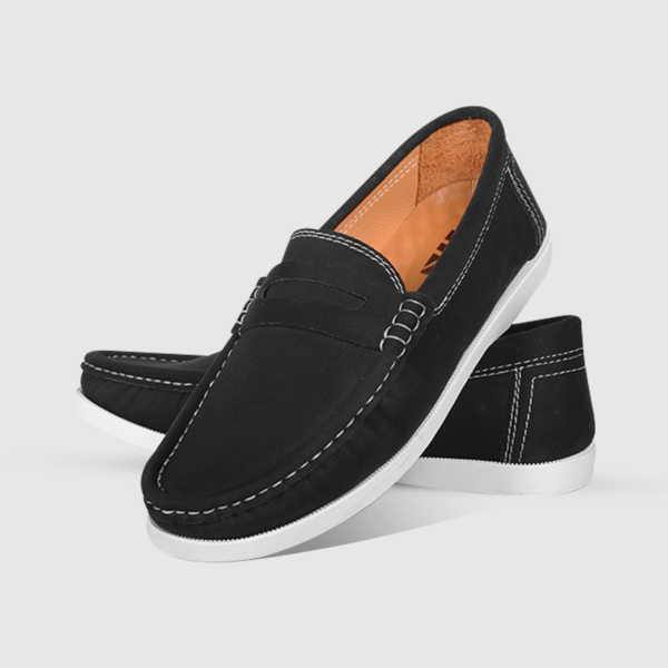 Monfia Black Loafer For Men-MF08