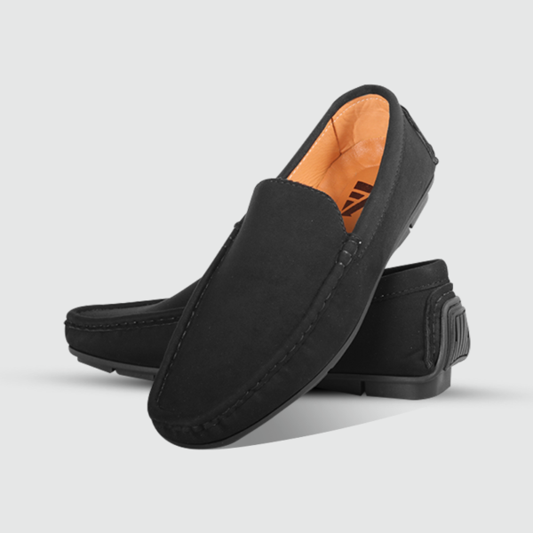 Monfia Black Loafer For Men-MF11