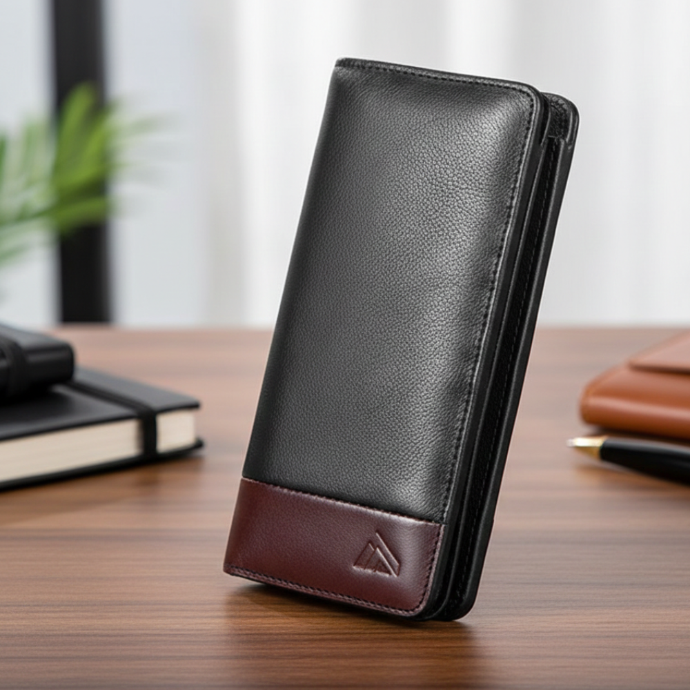 Monfia Leather Long Wallet MFW02