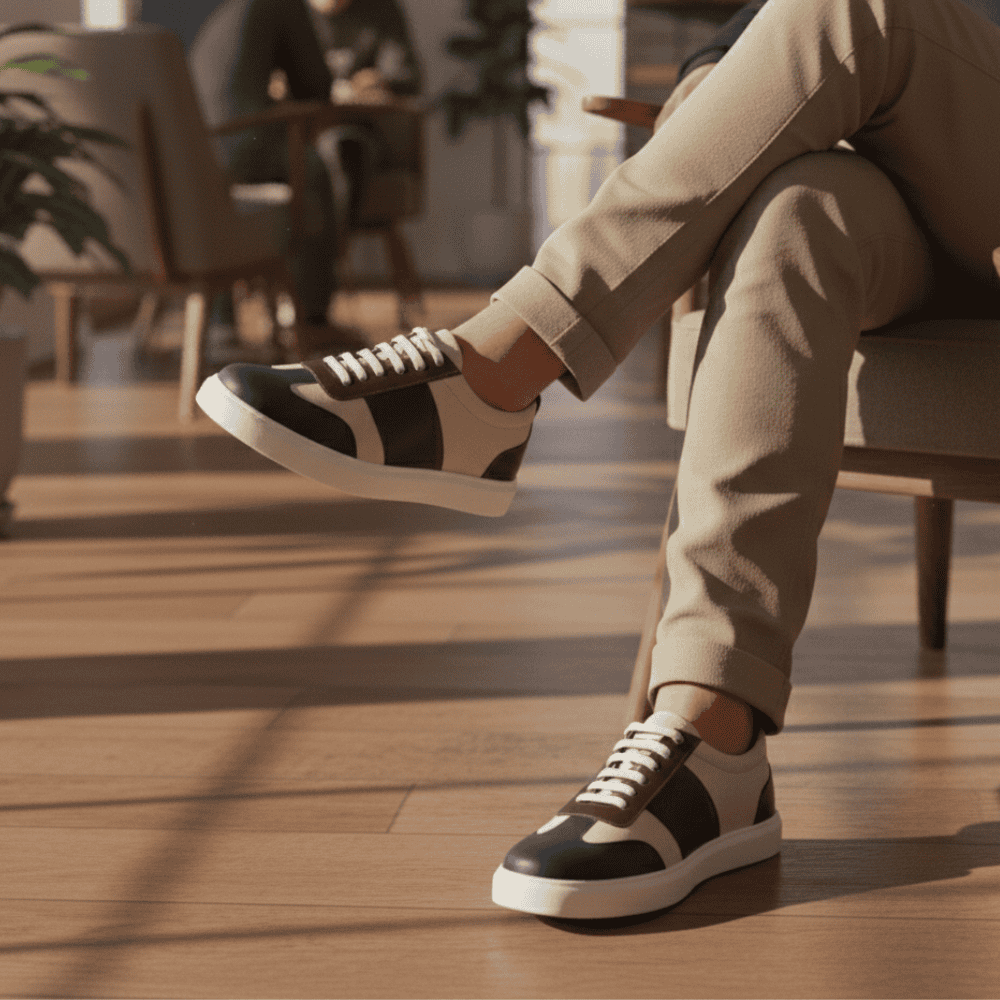 Monfia Men’s Original Leather Sneaker MF03 - Image 3