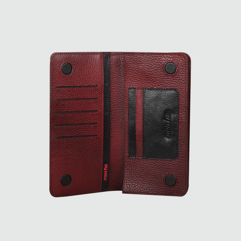 Monfia Leather Long Wallet MFW03
